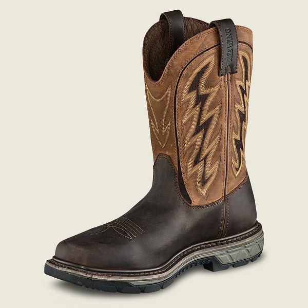 Bottes de Travail Red Wing Rio Flex 11-inch Imperméables, Soft Embout Pull-On Boot Homme Grise Clair | ZGT-346289