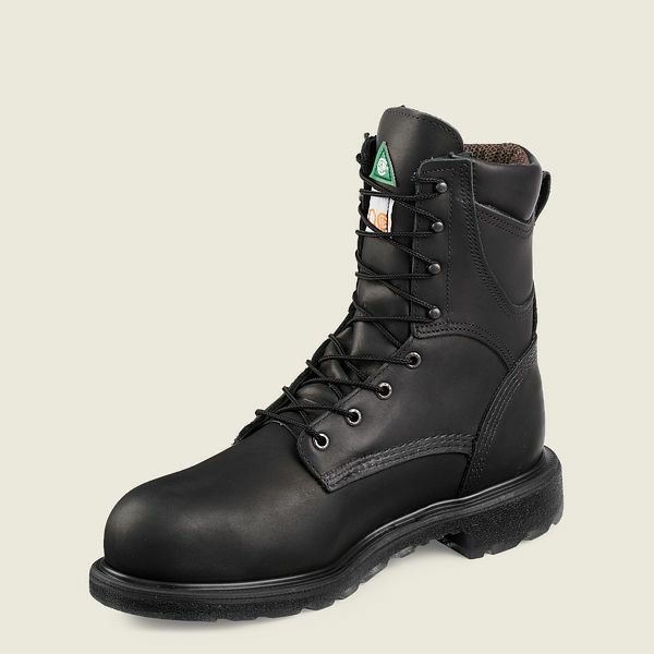 Bottes de Travail Red Wing SuperSole 2.0 8-inch Insulated, Imperméables CSA Sécurité Embout Homme Noir | WGD-492756