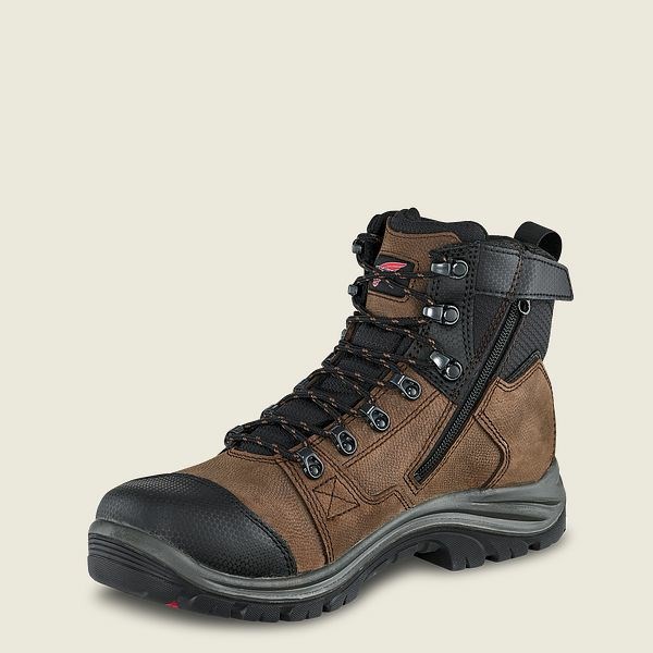 Bottes de Travail Red Wing Tradesman 6-inch Imperméables Soft Embout Homme Noir | MOG-937480