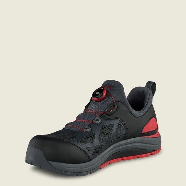 Chaussures de Travail Red Wing CoolTech Athletics Sécurité Embout Homme Noir Rouge | HTJ-813762