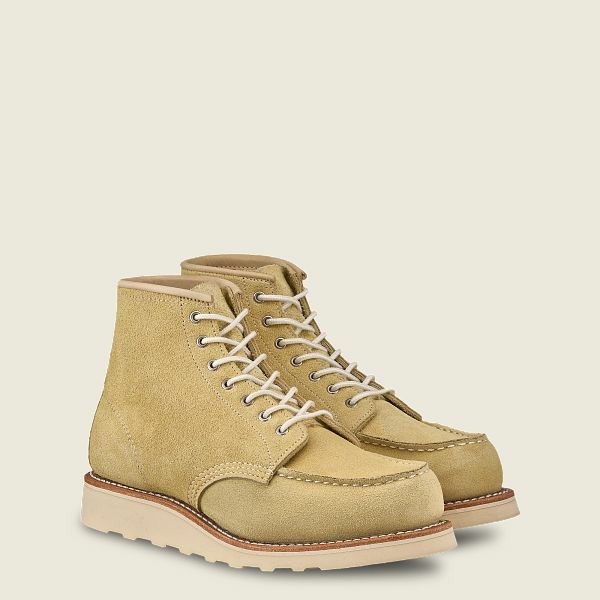 Heritage Red Wing 6-Inch Classiche Moc Corta Boot Femme Jaune | UZK-126495