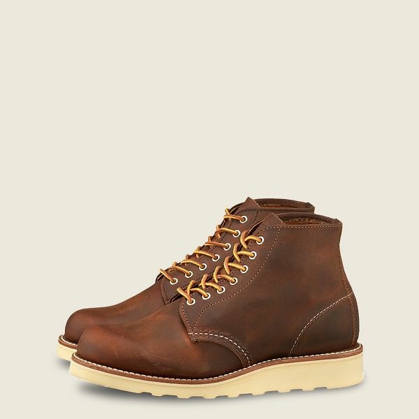 Heritage Red Wing 6-inch Round Corta Boot Femme Marron Foncé | QZG-049185