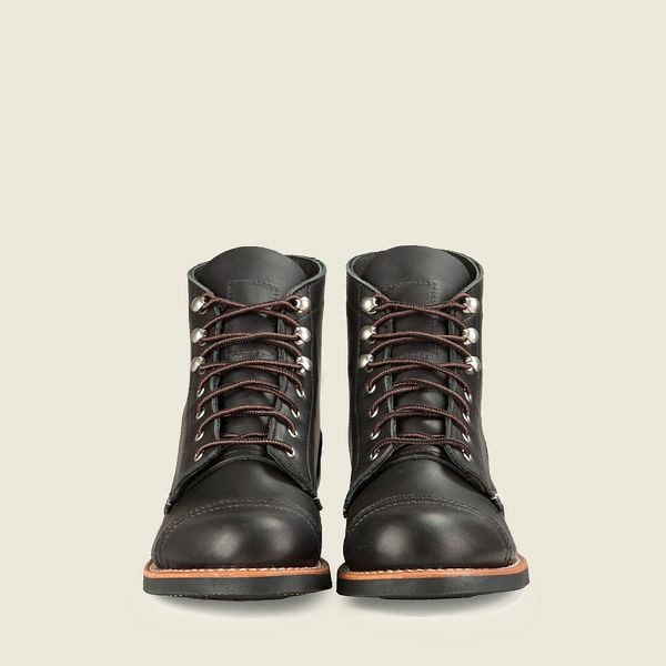 Heritage Red Wing Iron Ranger Corta Boot Femme Noir | AXC-680149