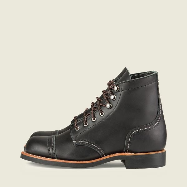 Heritage Red Wing Iron Ranger Corta Boot Femme Noir | AXC-680149