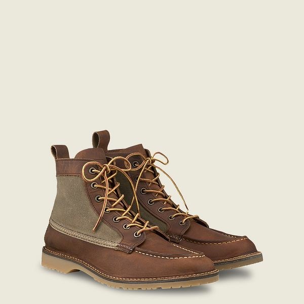 Heritage Red Wing Weekender Tela Moc 6-Inch Homme Marron | REP-850764