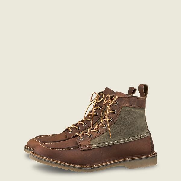 Heritage Red Wing Weekender Tela Moc 6-Inch Homme Marron | REP-850764