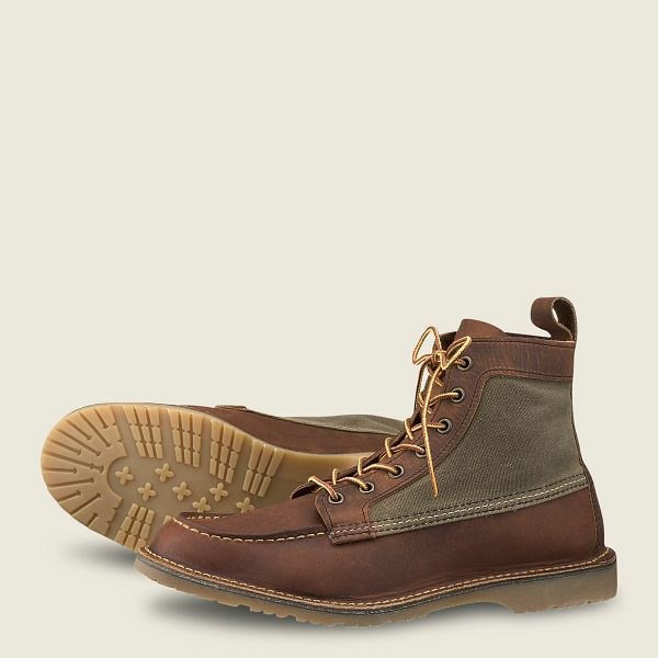 Heritage Red Wing Weekender Tela Moc 6-Inch Homme Marron | REP-850764