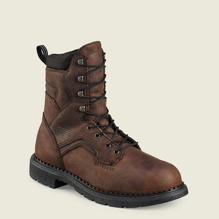 Bottes De Sécurité Red Wing SuperSole 8-inch Imperméables Metguard Boot Homme Marron | VJM-508421