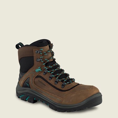 Bottes Randonnée Red Wing Tradeswoman 6-inch Imperméables Sécurité Embout Femme Marron Noir | UEM-203847