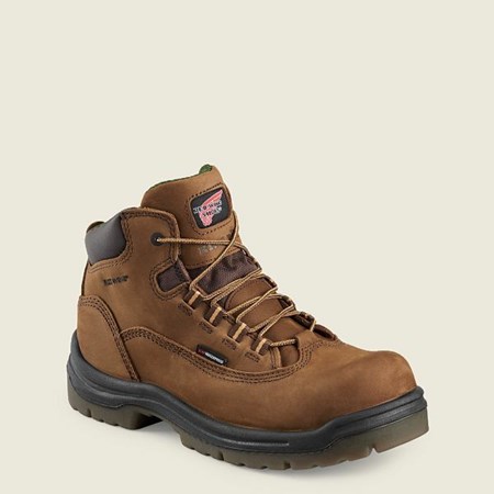 Bottes de Travail Red Wing King Embout 5-inch Imperméables Sécurité Embout Femme Marron | WVT-809621