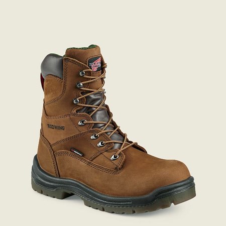 Bottes de Travail Red Wing King Embout 8-inch Insulated, Imperméables Sécurité Embout Homme Marron | JUP-749365