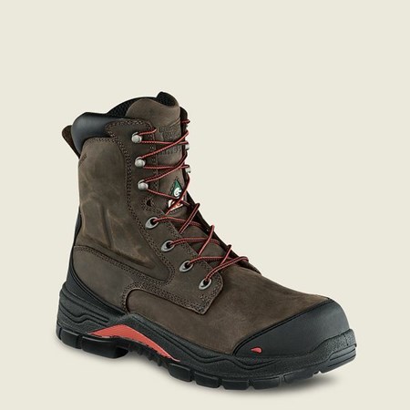 Bottes de Travail Red Wing King Embout ADC 8-inch Insulated, Imperméables CSA Sécurité Embout Homme Grise | XOR-905261