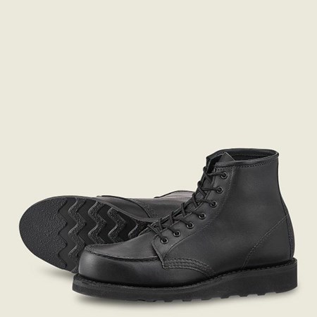 Heritage Red Wing 6-Inch Classiche Moc Corta Boot Femme Noir | LQG-364928